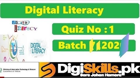 Digiskills Digital literacy MCQS 2021 Batch  11