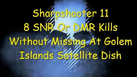Ghost Recon Breakpoint : Sharpshooter 11 : 8 Kills With A SNR/DMR Without Missing At Satellite Dish
