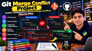Information Git Merge Conflict Project | Create, Understand & Resolve Merge Conflicts Step-by-Step Guide