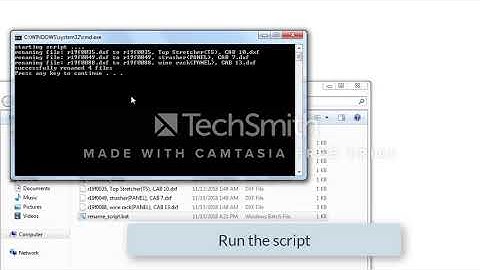 Upworks auto Rename files script