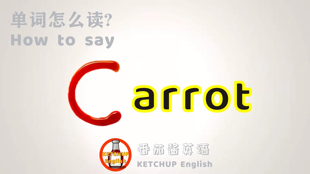 外教发音How To Pronounce/Say Carrot【胡萝卜】怎么读?每天学单词背单词 YouTube