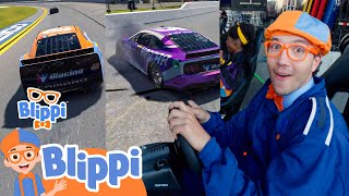 Blippi Plays a Racing Game with Meekah!! | Games for Kids | Educational Videos for Children