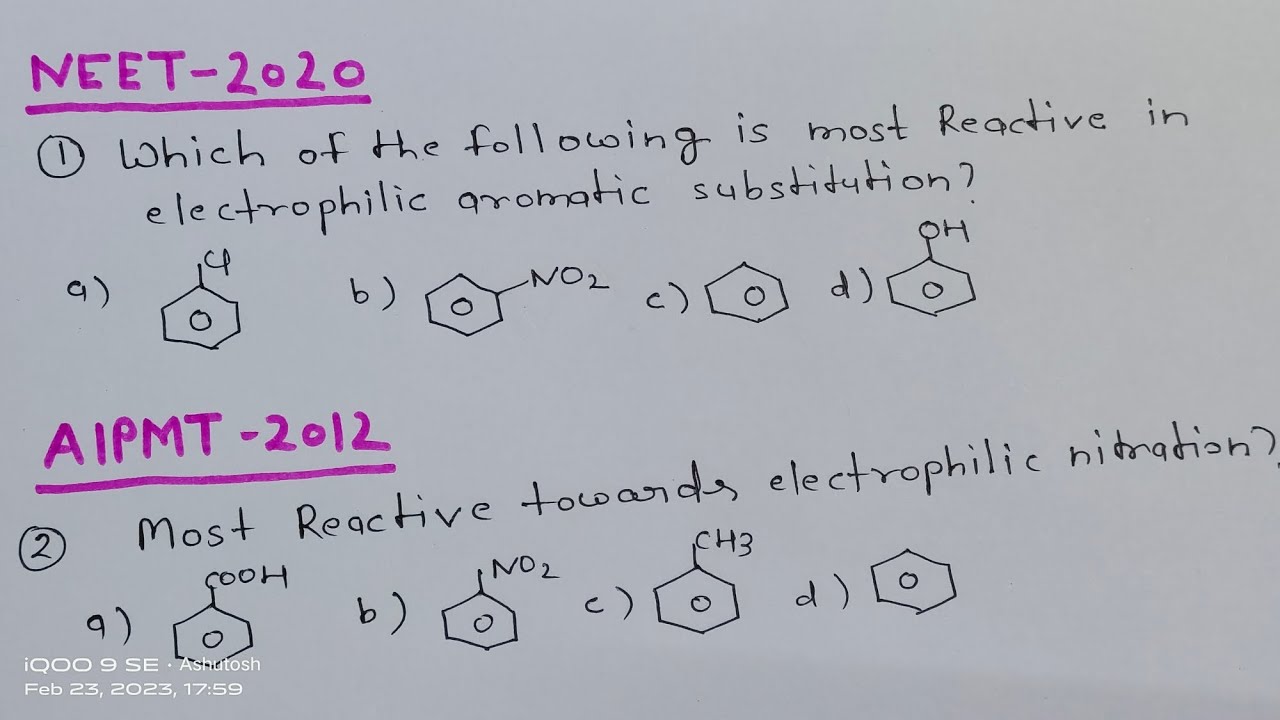 NEET 2020,AIPMT 2012 important questions solution organic chemistry 