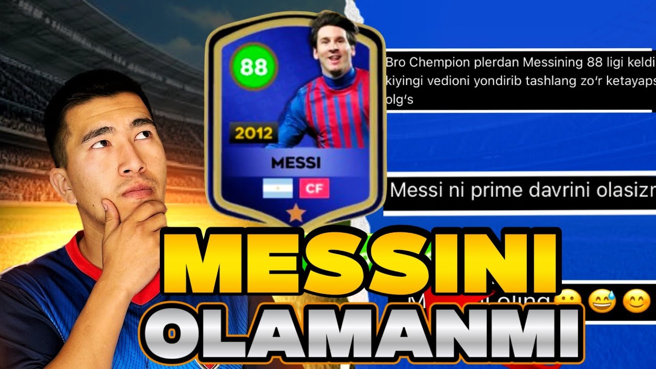 CHEMPIONS MESSINI SOTIB OLAMIZ(mi). DLS25  MESSI 88 HOLATI 40$ EVAZIGA YANGI TRANSFER🤩🤩. DLS ISM…