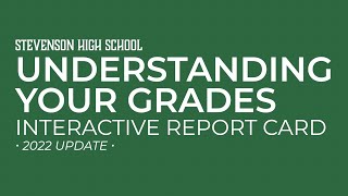 Understanding Your Grades • Interactive Report Card (2022 UPDATE) | Grading | Stevenson High School