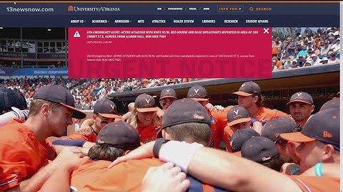 UVA under a RUN HIDE FIGHT alert as police look for attacker with knife