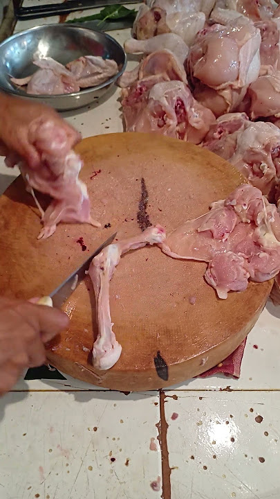 cara filet ayam utuh dada dan paha #cuttingchicken #butcher