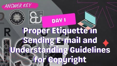 VINSET 2.0 Day 1 | Proper Etiquette in Sending E-mail and Understanding Guidelines for Copyright