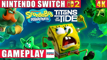 SpongeBob SquarePants: Titans of the Tide Nintendo Switch 2 Gameplay in 4K | Quality Mode