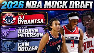 2026 NBA Mock Draft | Wizards pick AJ Dybantsa, Jazz pick 2, Grizzlies Pick 3, Bulls Pick 4