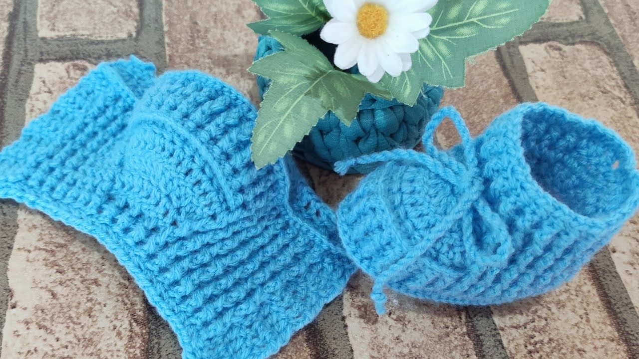 Novo modelinho sapatinho de crochê para bebê unissex 0 a 3 meses