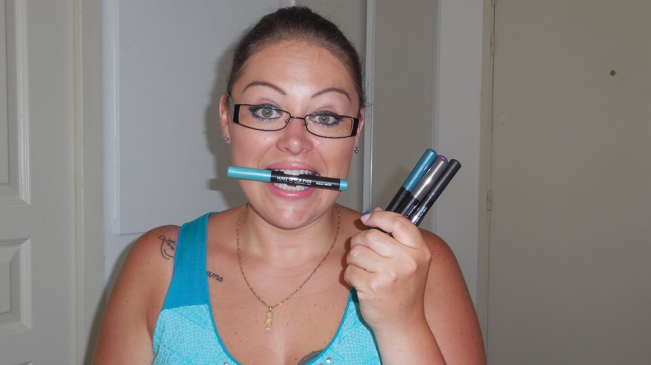 REVUE : crayons MAKE UP FOR EVER Aqua Matic + swatches (+ 1 dupe) - YouTube