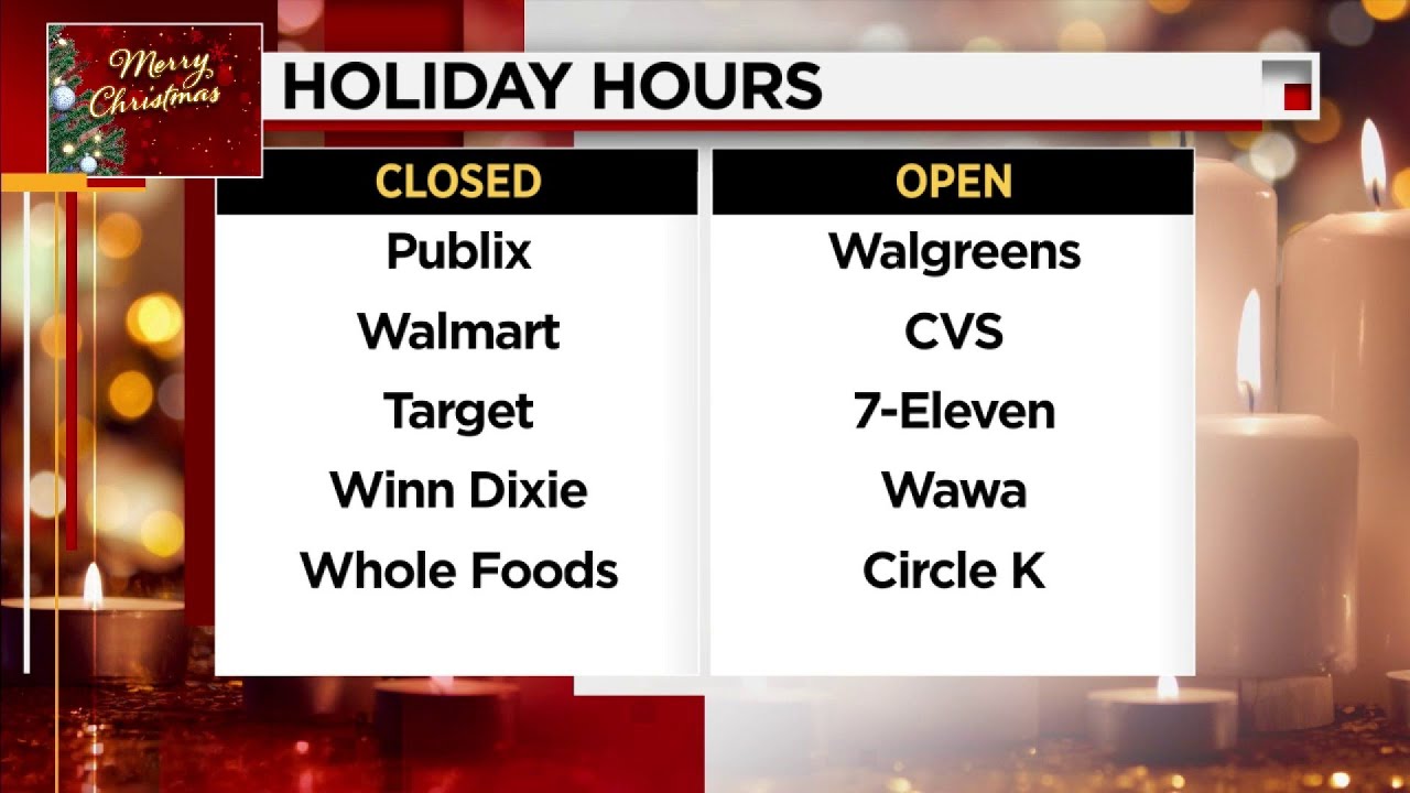 Is Walmart open on Christmas (Dec. 25, 2021?)