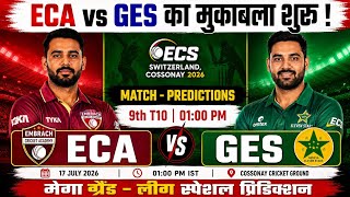 ECA vs GES Prediction Today 😱 | ECA vs GES Dream11 Prediction | ECS Switzerland, Cossonay 2026