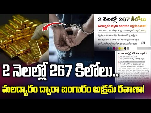 2 నెలల్లో 267 కిలోలు మల ద్వారం ద్వారా బంగారం అక్రమ రవాణా | Gold smuggling | Vahini Tv Telugu