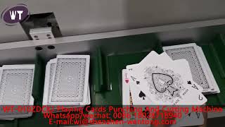 WT-010ZDCKJ Playing Cards Punching And Cutting Machine Game Cards Die Cutter Poker Production Line