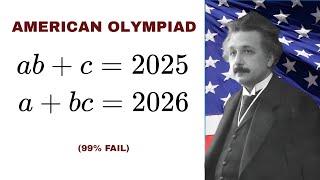 99% Fail This American Olympiad Math Problem
