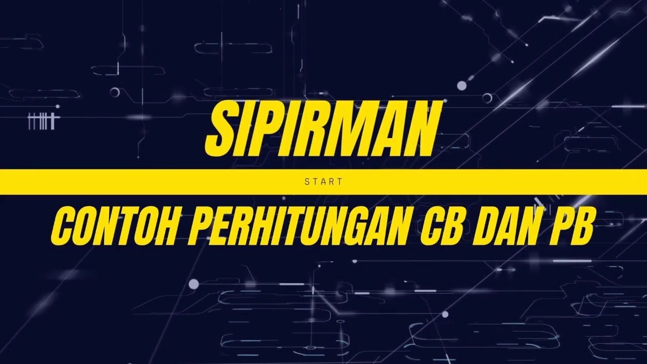 Contoh Perhitungan CB dan PB