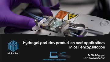 Microfluidics 101 with Dolomite  #11 Hydrogel particles production applied in cell encapsulation