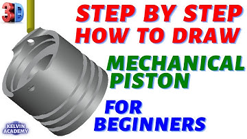 How to Draw a Simple 3D Mechanical Piston in AutoCAD