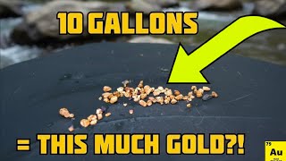 10 Gallons of River Gravel = THIS MUCH GOLD!