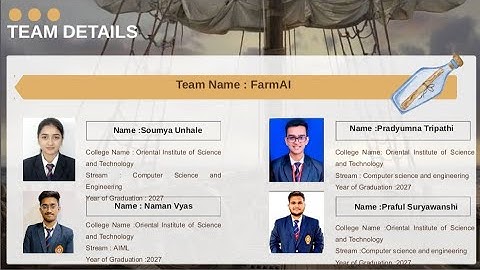 Solution for the problem statement [AI for Crop Yield Prediction and Supply Chain Optimization ]