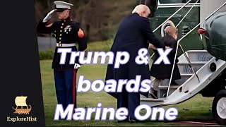 Full Trump Takes Elon Musk’s Son ‘X’ on Marine One – Internet Erupts! News