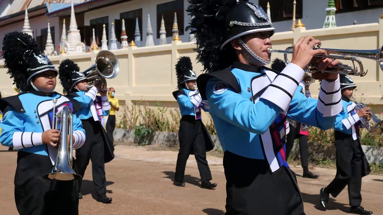 วงโยธวาทิตโรงเรียนพรรณาวุฒาจารย์ ออกงาน ที่ว่าการอำเภอพรรณานิคม