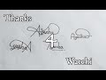 How to draw a signature | Ayesha name signature with 4 styles | MAMPAN Plus | Easy Signature | Art |