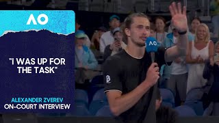 Alexander Zverev On-Court Interview Australian Open 2026 Third Round