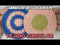 Cómo realizar cambios de color en cuando tejemos círculos en crochet o ganchillo