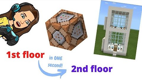 How to build a WORKING ELEVATOR in Minecraft! *with COMMAND BLOCKS!!*
