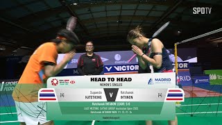 [BWF] WS - Finals｜Supanida KATETHONG vs Ratchanok INTANON H/L | MADRID SPAIN MASTERS 2024
