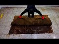 Flooded house - Dirtiest carpet cleaning satisfying rug cleaning ASMR