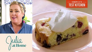 How to Make Easy Berry Cake with Lemon Whipped Cream | Julia at Home