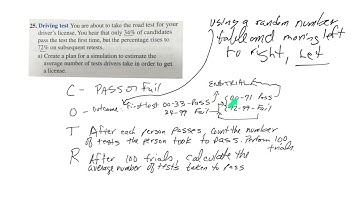 AP Stats Ch 10 Simulation   Driving Test