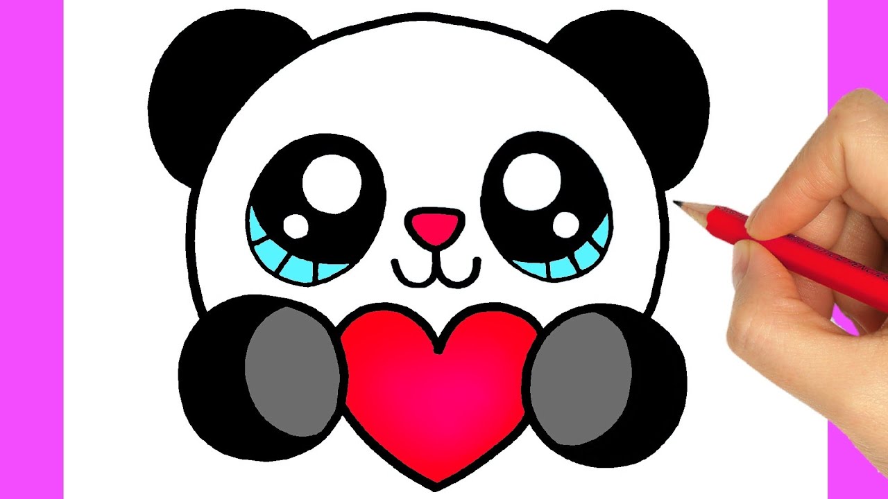 COMO Desenhar um PANDA KAWAII