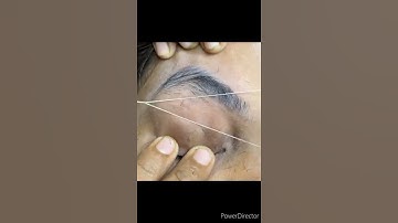 perfect eyebrow shape || #threading