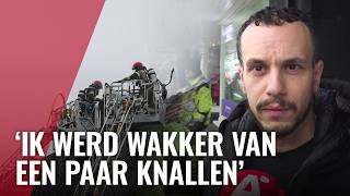 Thumbnail for Grote brand op dak woningen Willem de Zwijgerlaan