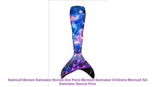 Swimsuit Women Swimwear Women One Piece Mermaid Swimwear Childrens Mer