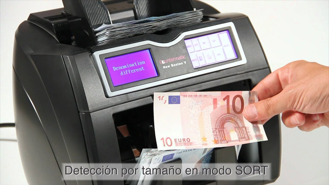 Contadora de billetes y detector de billetes falsos, Countermatic