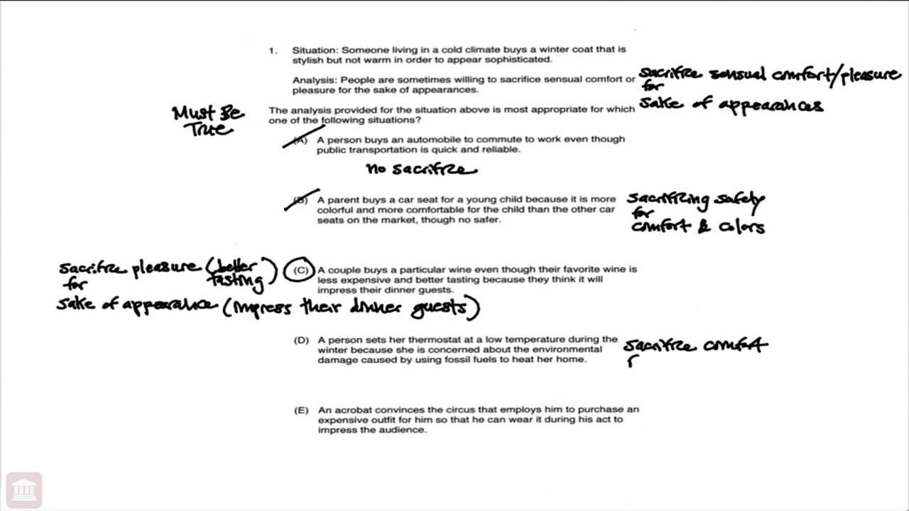 June 2007 Lsat Lr2 Q1 Youtube