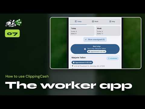 Video thumbnail: How your crew uses the ClippingCash worker app