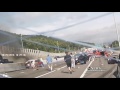 Massive Car Pileup, Dramatic Rescue Caught on Dashcam