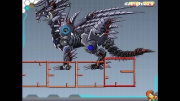 Trò chơi lắp ghép Robot rồng chiến đấu : Dino Robot Skeleton Dragon #1