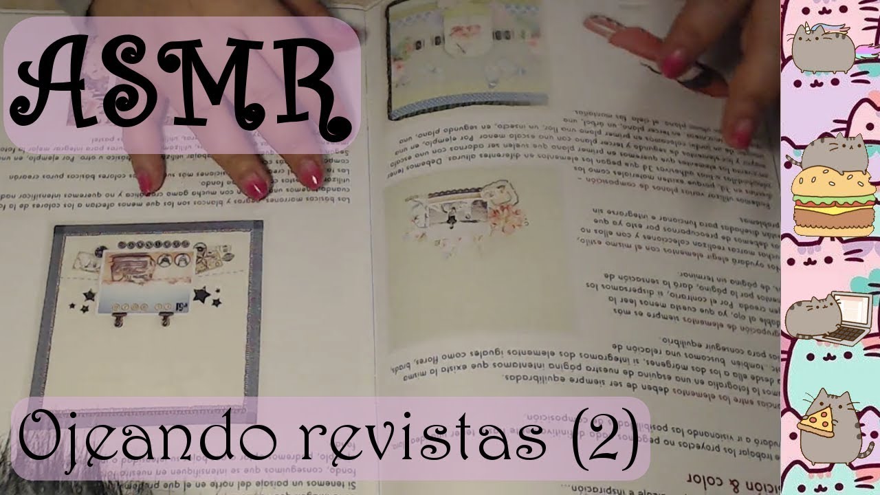 ASMR (Español): Pasando páginas y comiendo caramelos (con lluvia)