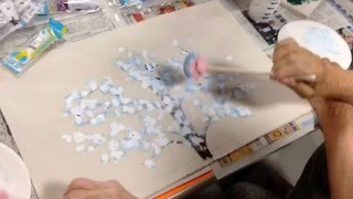 北海道千歳市 回復期病棟休レクリエーション カンタンに絵画を。