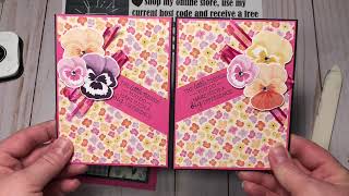 Stampin' Up! Use Your Pansy Patch DSP Patterned Paper!