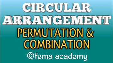 Permutations & Combinations | Circular arrangement | Aptitude Tricks & shortcuts