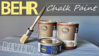 Behr chalk paint and wax review
